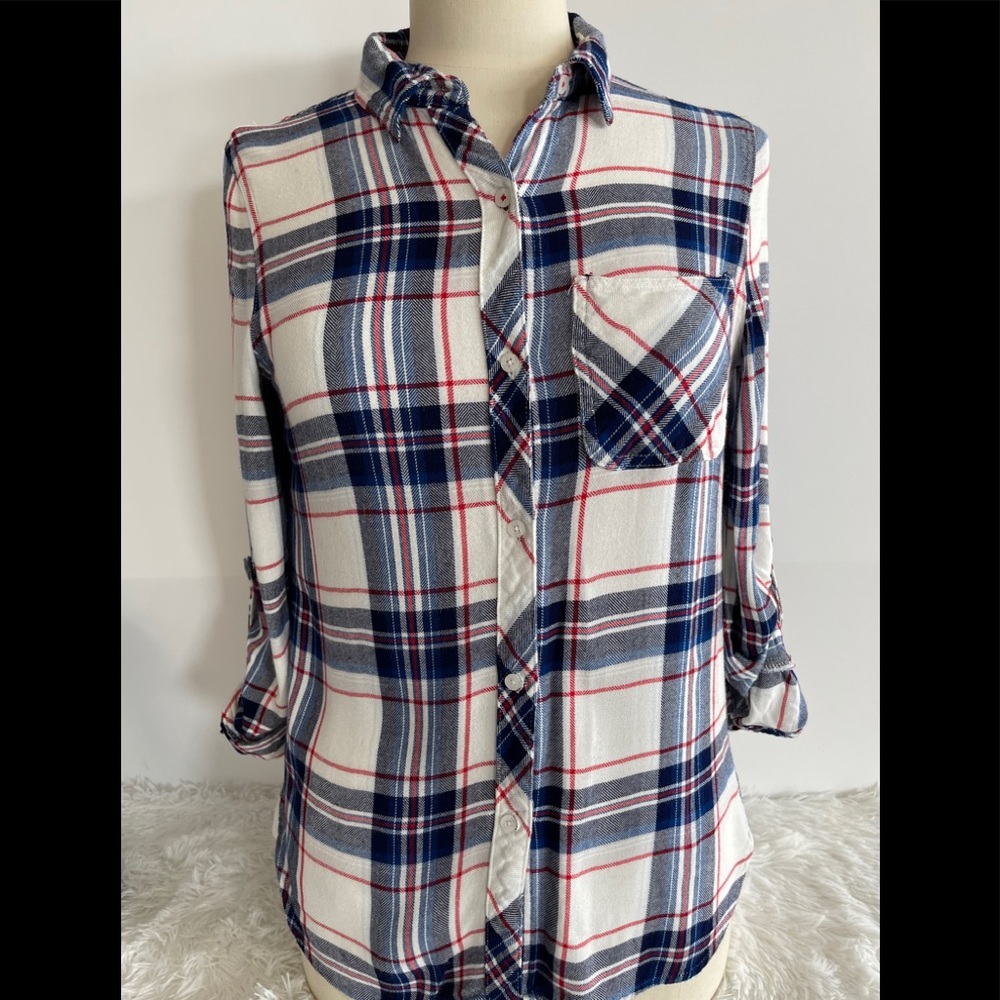 Kenneth Cole REACTION Plaid Print Button-Down S